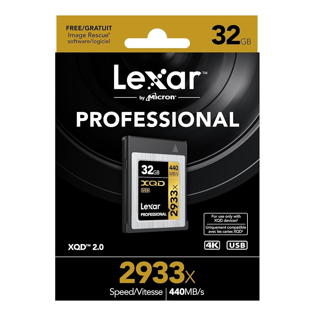 Lexar - Lexar Professional 2933x XQD 2.0カード 4個 Lexar 64GB 1400x XQD 2.0 Memory Card LXQD64GCRBNA1400 B&H Photo